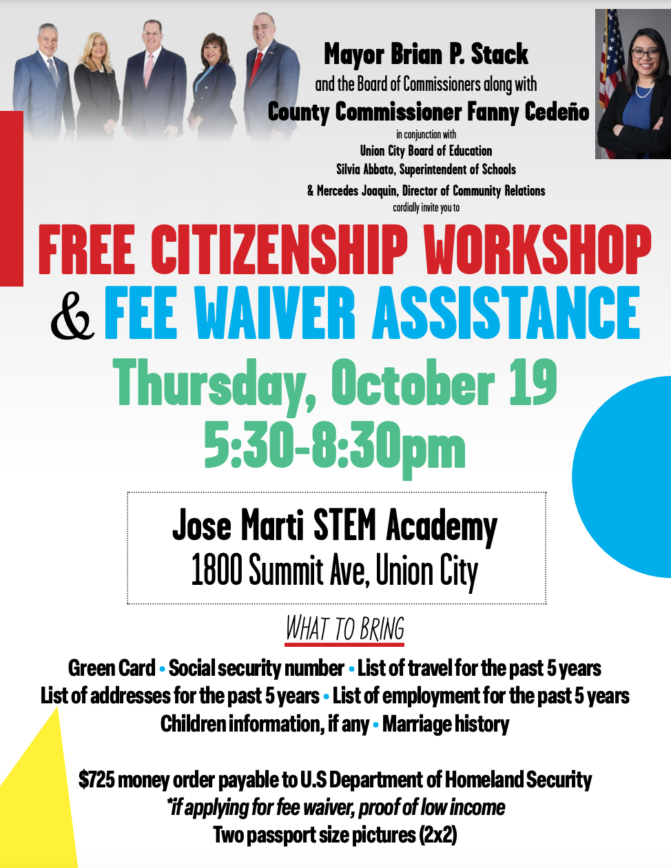 Free Citizenship Workshop Flyer